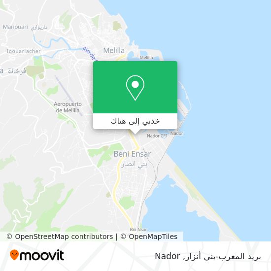 خريطة بريد المغرب-بني أنزار