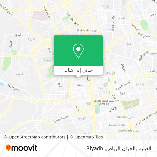 خريطة العيثيم بالخزان الرياض