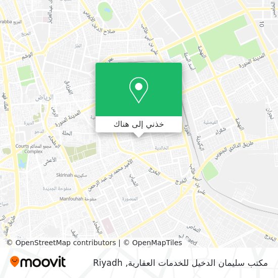 خريطة مكتب سليمان الدخيل للخدمات العقارية