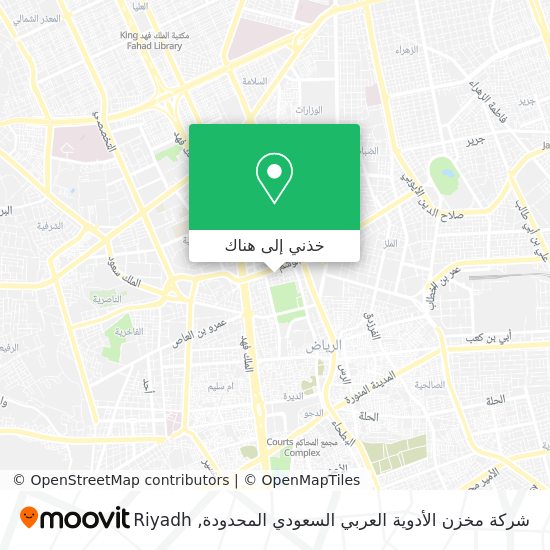 خريطة شركة مخزن الأدوية العربي السعودي المحدودة