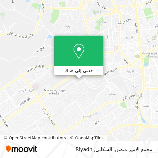 خريطة مجمع الامير منصور السكاني