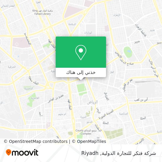 خريطة شركة فتكر للتجارة الدولية