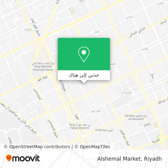 خريطة Alshemal Market