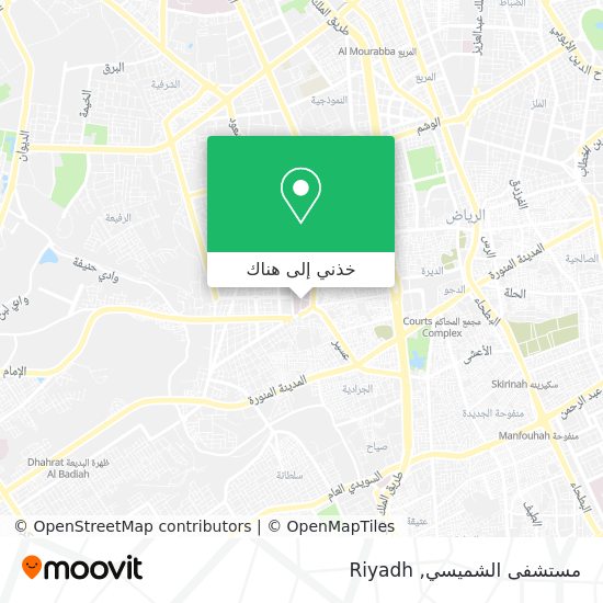 خريطة مستشفى الشميسي
