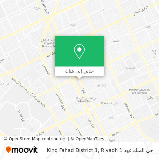 خريطة حي الملك غهد 1 King Fahad District 1