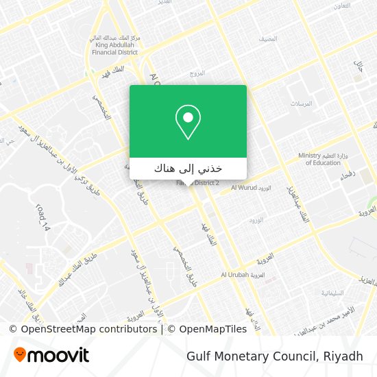 خريطة Gulf Monetary Council
