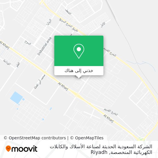 خريطة الشركة السعودية الحديثة لصناعة الأسلاك والكابلات الكهربائية المتخصصة