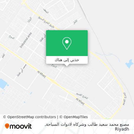 خريطة مصنع محمد سعيد طالب وشركاه لادوات السباحة
