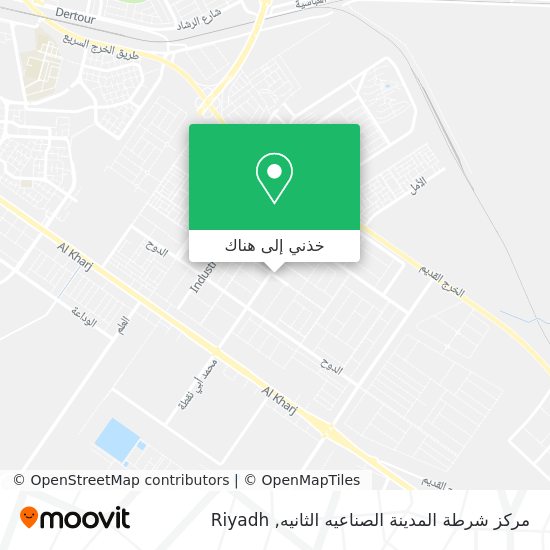 خريطة مركز شرطة المدينة الصناعيه الثانيه