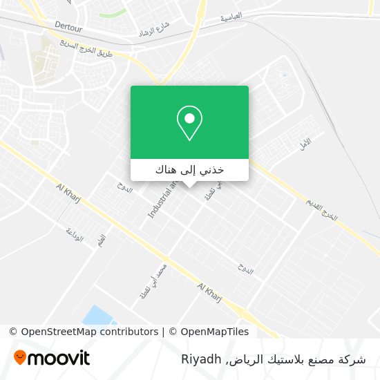 خريطة شركة مصنع بلاستيك الرياض