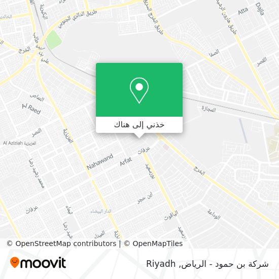 خريطة شركة بن حمود - الرياض