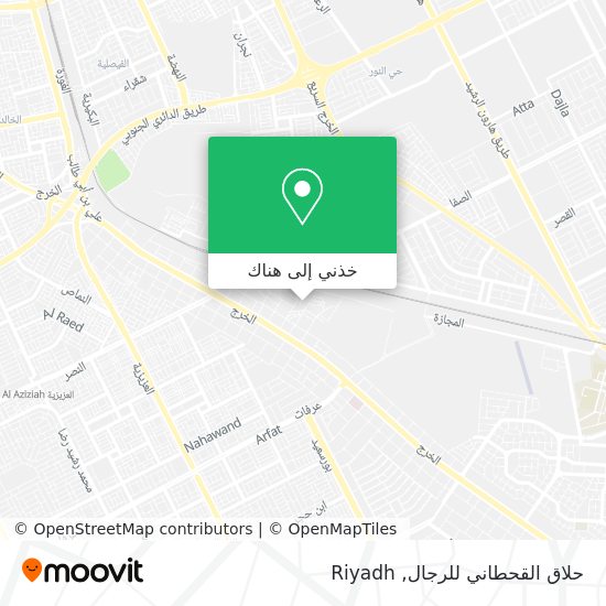 خريطة حلاق القحطاني للرجال