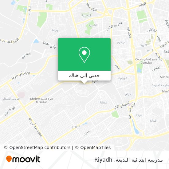 خريطة مدرسة ابتدائية البديعة