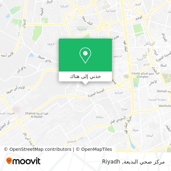 خريطة مركز صحي البديعة