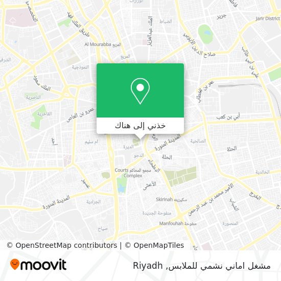 خريطة مشغل اماني نشمي للملابس