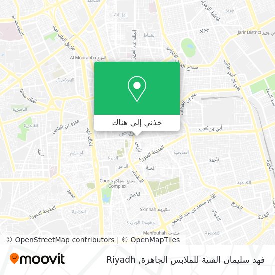 خريطة فهد سليمان القنية للملابس الجاهزة