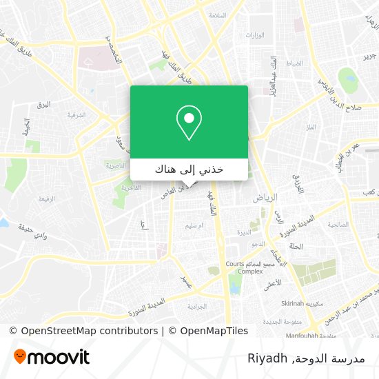 خريطة مدرسة الدوحة