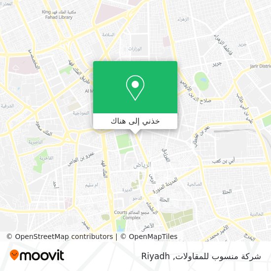 خريطة شركة منسوب للمقاولات