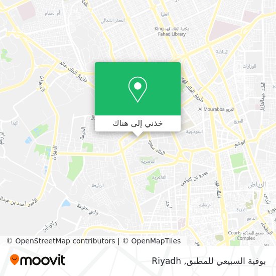 خريطة بوفية السبيعي للمطبق