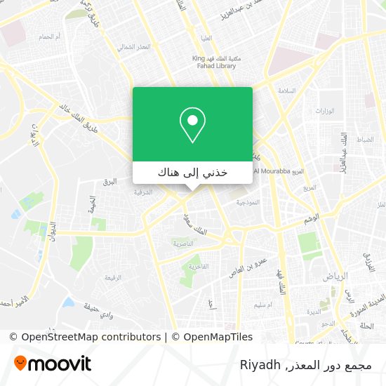 خريطة مجمع دور المعذر