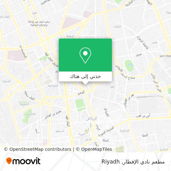 خريطة مطعم نادي الإفطار