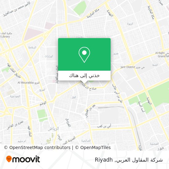 خريطة شركة المقاول العربي