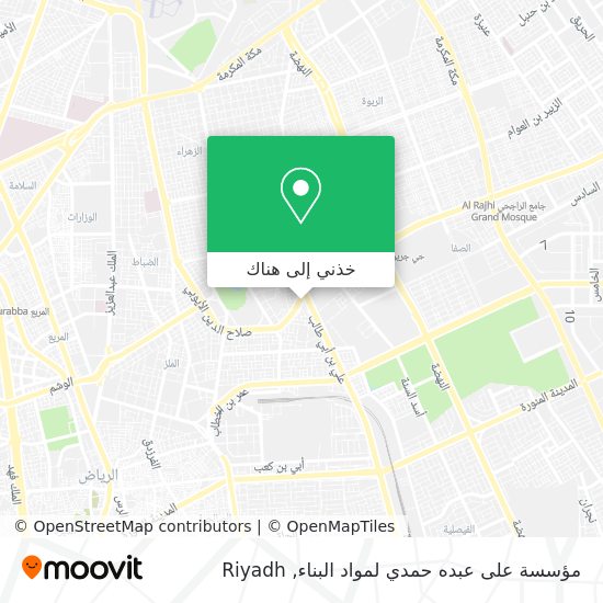 خريطة مؤسسة على عبده حمدي لمواد البناء