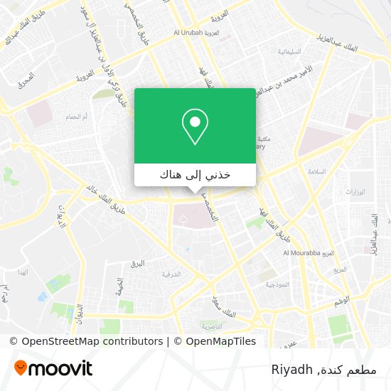 خريطة مطعم كندة