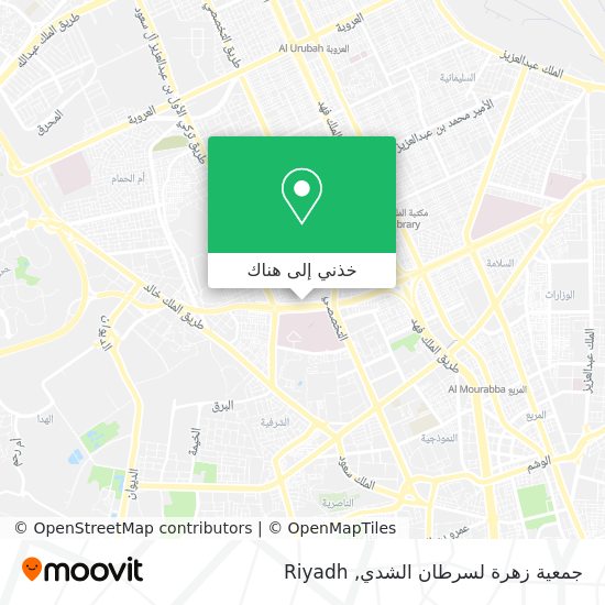 خريطة جمعية زهرة لسرطان الشدي