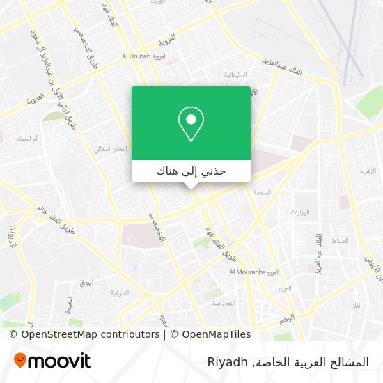 خريطة المشالح العربية الخاصة