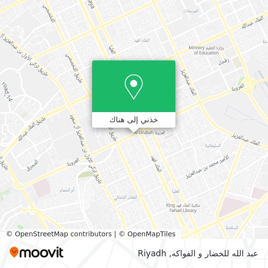 خريطة عبد الله للخضار و الفواكه