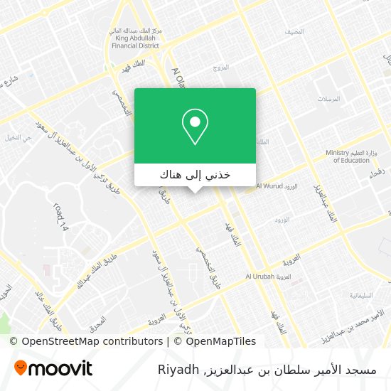 خريطة مسجد الأمير سلطان بن عبدالعزيز