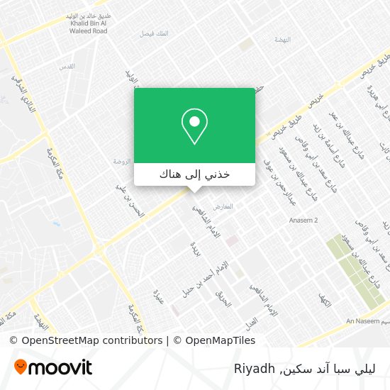 خريطة ليلي سبا آند سكين