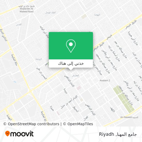 خريطة جامع المهنا