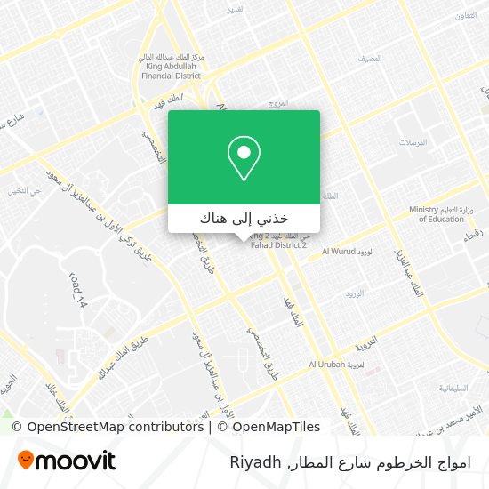 خريطة امواج الخرطوم شارع المطار