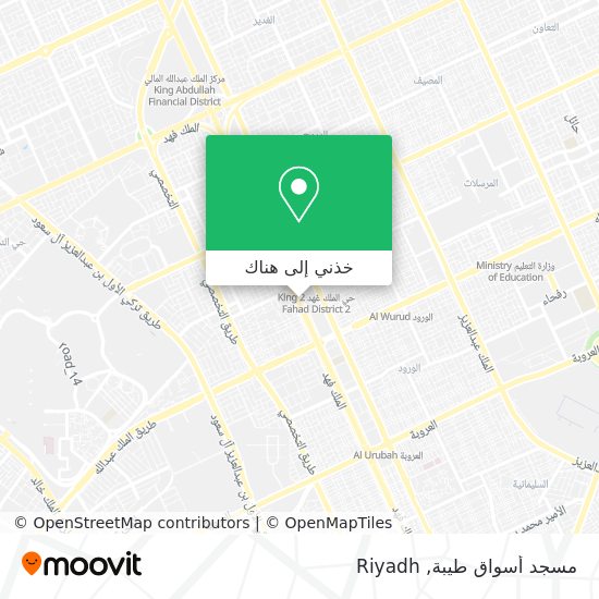 خريطة مسجد أسواق طيبة