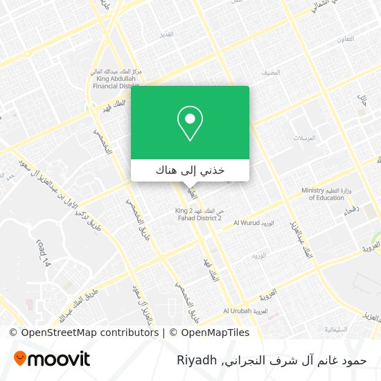 خريطة حمود غانم آل شرف النجراني