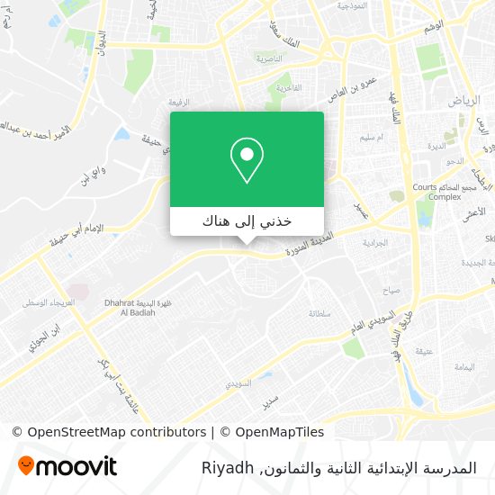 خريطة المدرسة الإبتدائية الثانية والثمانون