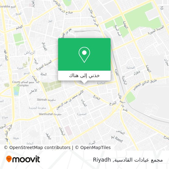 خريطة مجمع عيادات القادسية