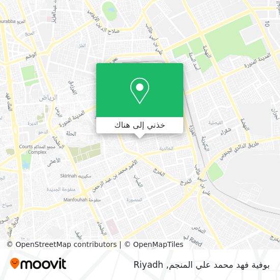 خريطة بوفية فهد محمد علي المنجم