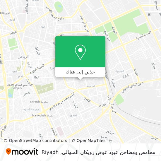خريطة محامص ومطاحن عبود عوض رويكان المنهالي