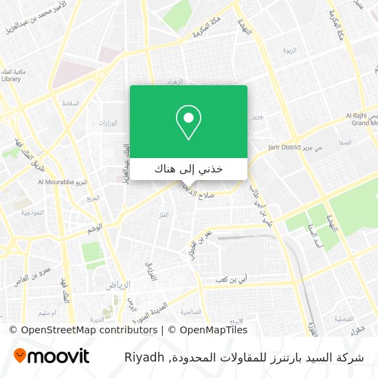 خريطة شركة السيد بارتنرز للمقاولات المحدودة
