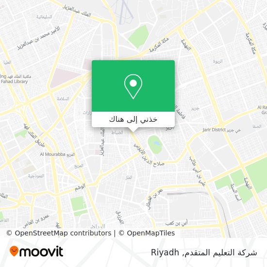 خريطة شركة التعليم المتقدم