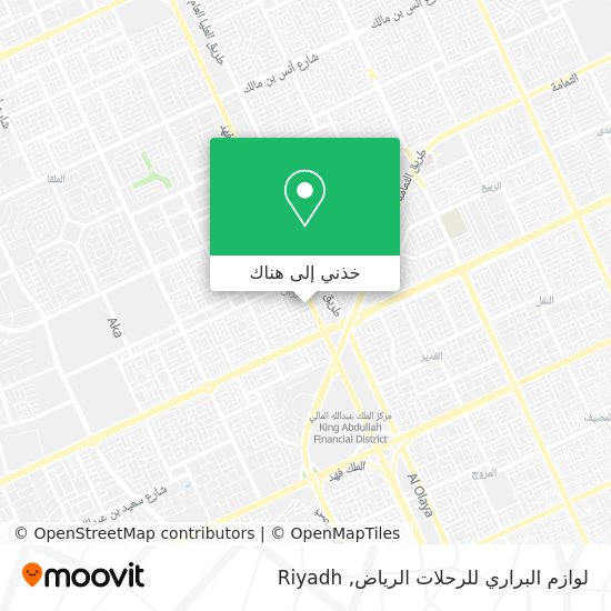 خريطة لوازم البراري للرحلات الرياض