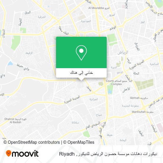 خريطة ديكورات دهانات موسسة حصون الرياض للديكور