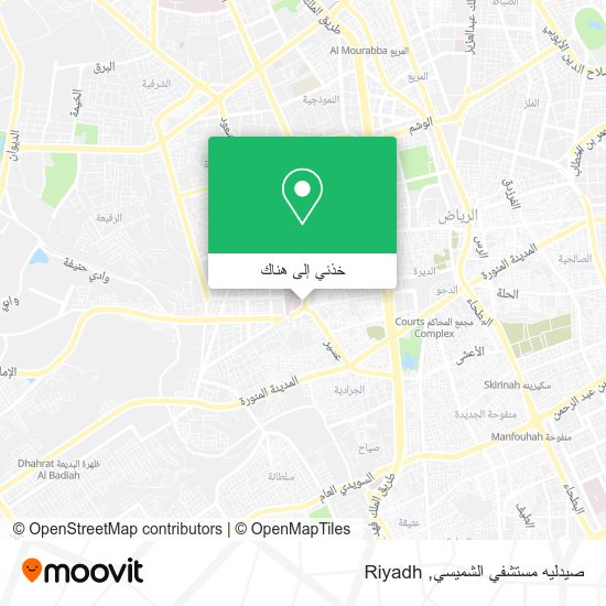 خريطة صيدليه مستشفي الشميسي