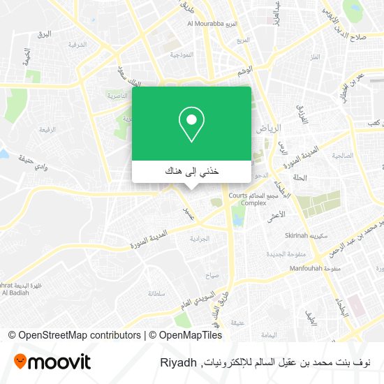 خريطة نوف بنت محمد بن عقيل السالم للإلكترونيات