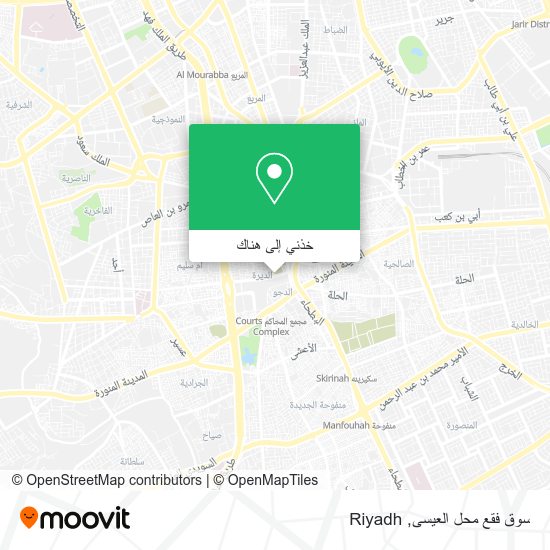 خريطة سوق فقع محل العيسى