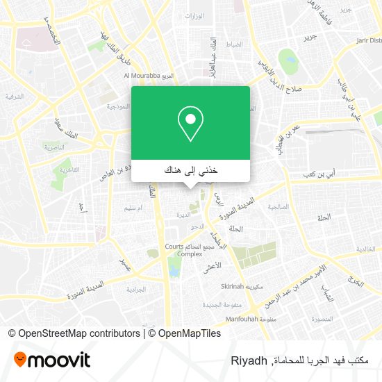 خريطة مكتب فهد الجربا للمحاماة