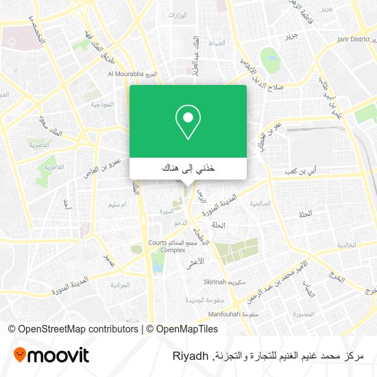 خريطة مركز محمد غنيم الغنيم للتجارة والتجزئة